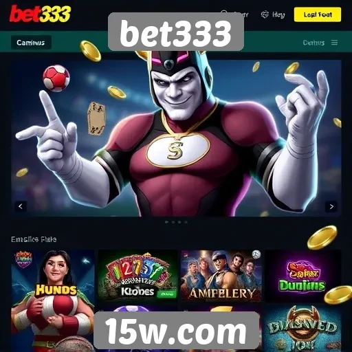 A variedade de jogos disponíveis no bet333